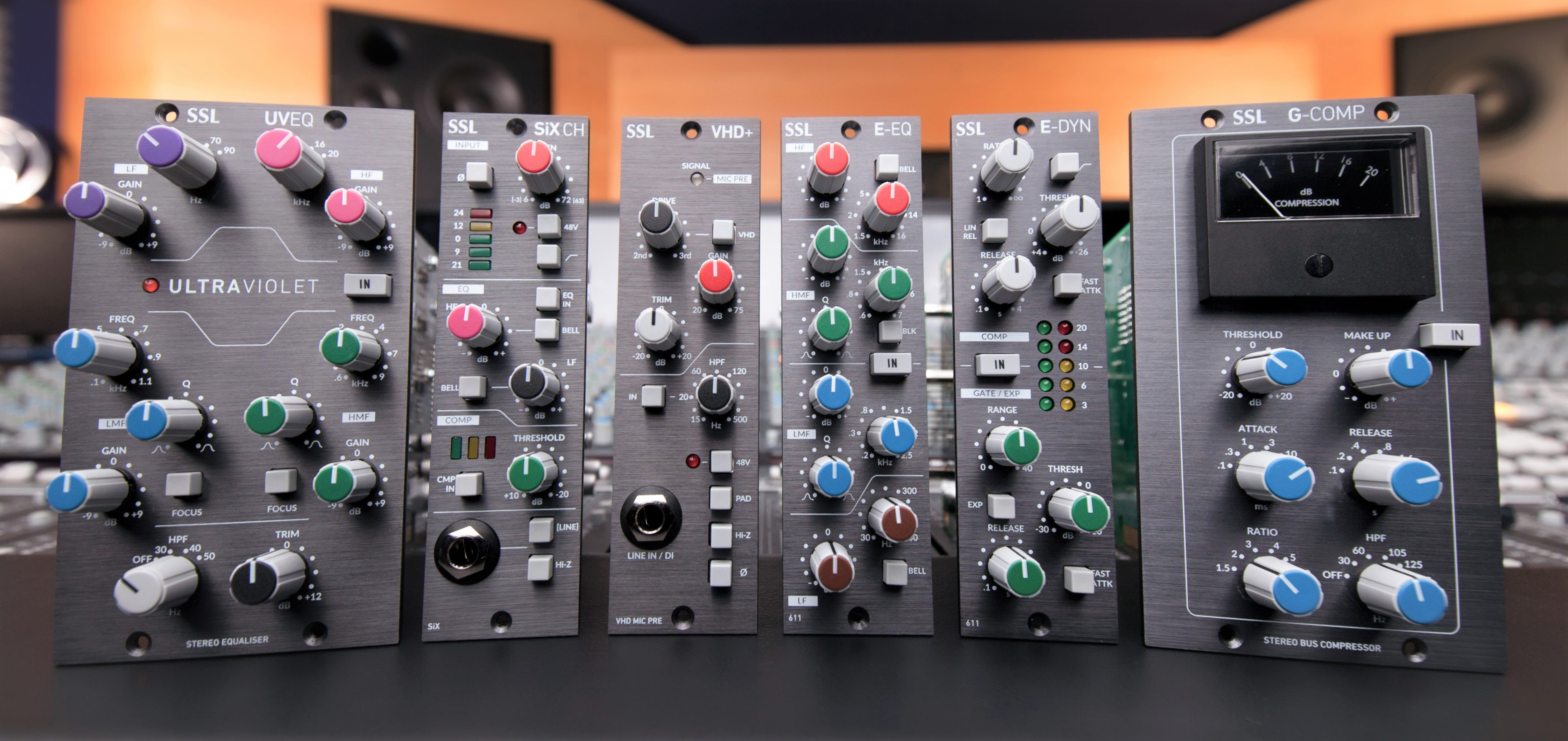 Solid state logic. Solid State Logic 500-Series Ultraviolet EQ. Solid State Logic 4000. SSL 500 Series EQ. Solid State Logic EQ.