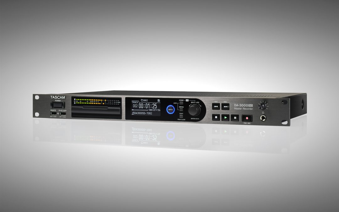 TASCAM Announces the DA-3000SD  2-channel DSD/PCM Master Recorder with AD/DA Converter