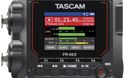 TASCAM Announces the FR-AV2 2-Channel 32-Bit Float  Portable Audio Field Recorder & Timecode Generator