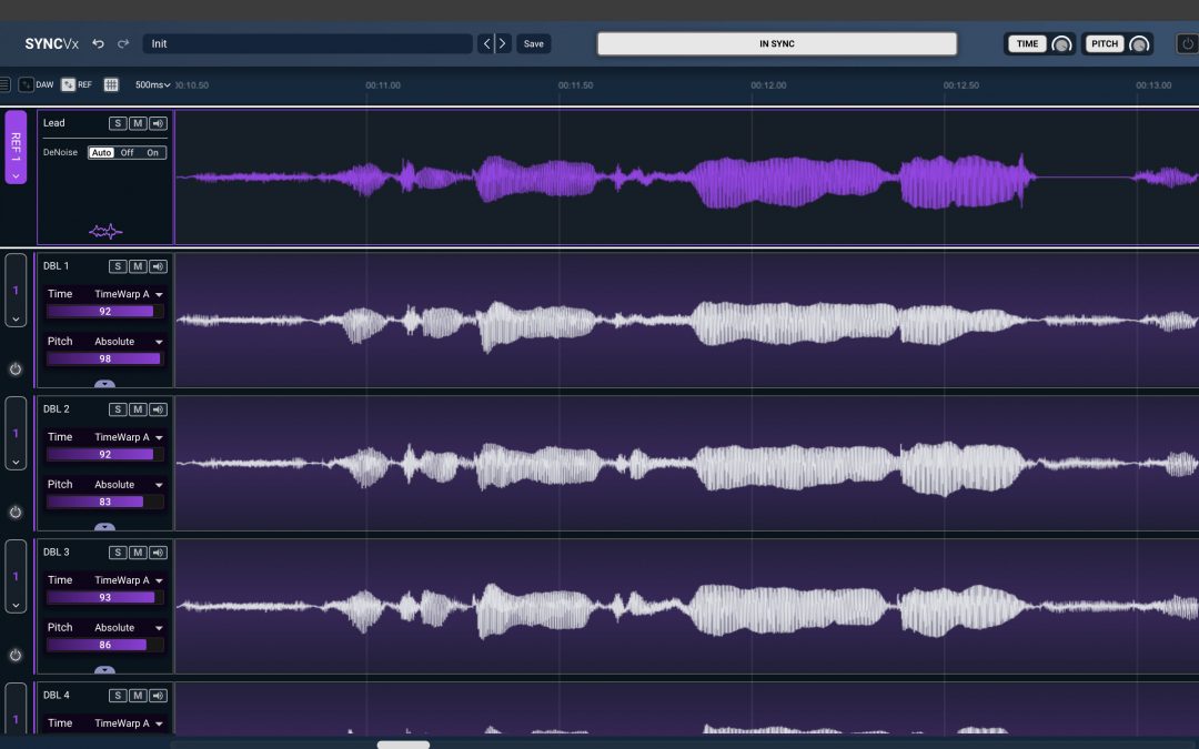 Waves now shipping Sync Vx, the new standard for vocal alignment