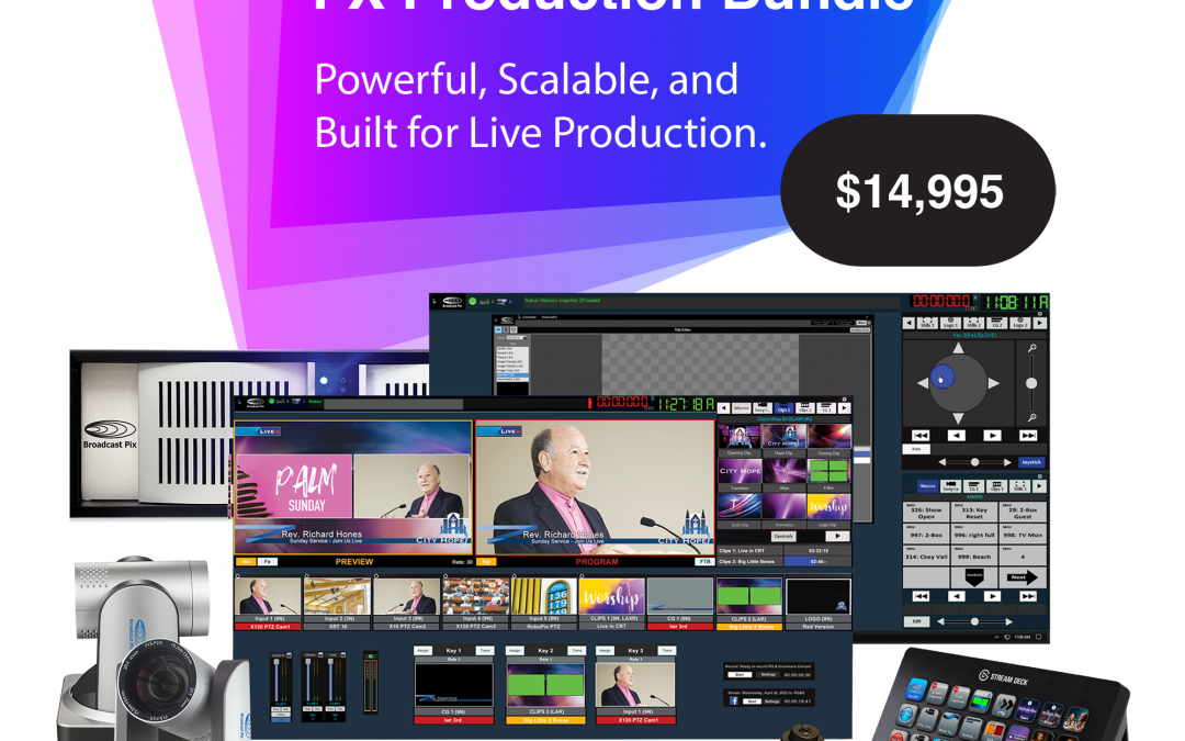 Introducing the New Broadcast Pix NDI Streaming & FX Production Bundles