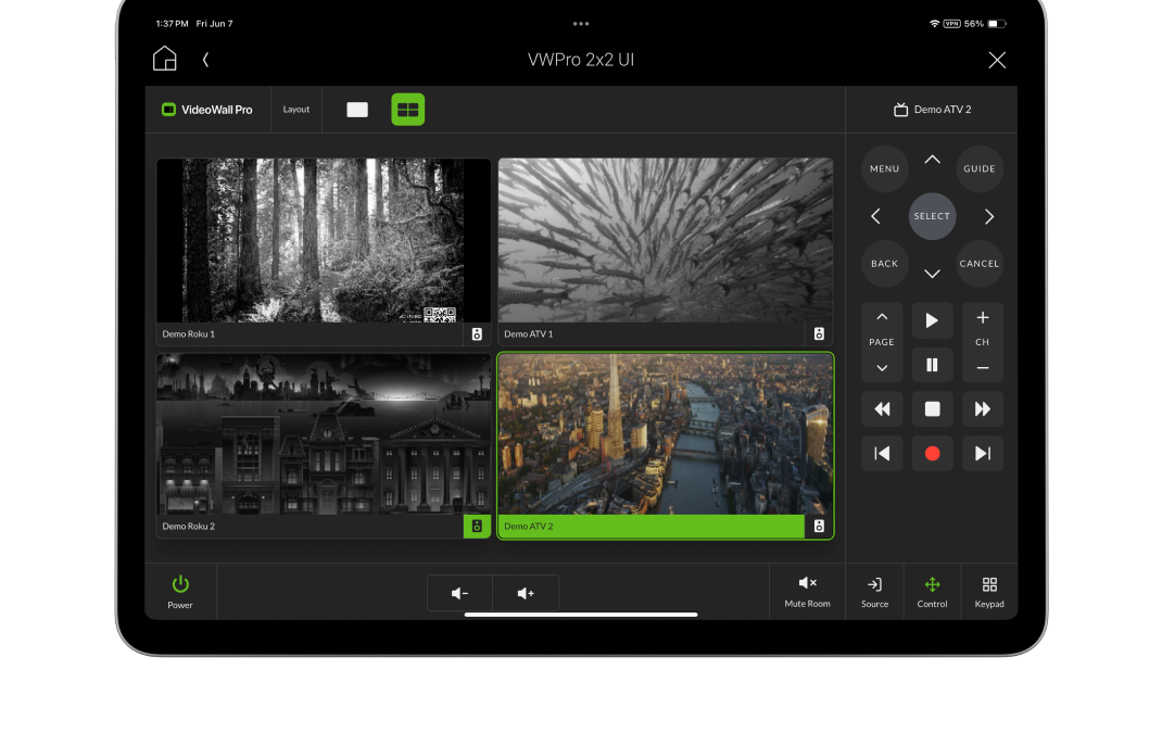 Blackwire Designs Announces Release of Innovative VideoWall Pro App for Control4