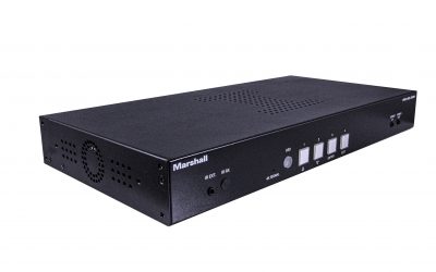 MARSHALL ELECTRONICS SHOWCASES THE VMV-402-3GSH SEAMLESS 4X SWITCH WITH QUADVIEW MODE AND ETHERNET CONTROL AT ISE 2026